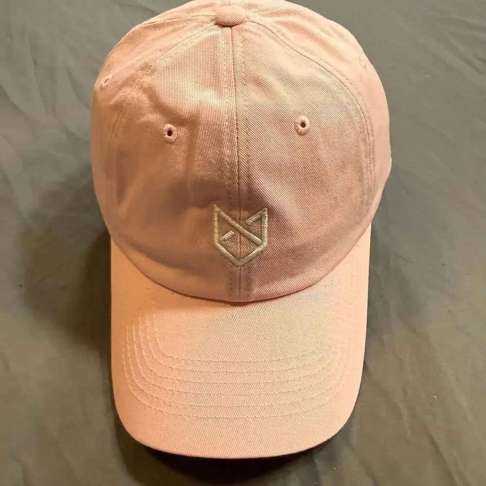 Fringe Golf Pink Dad Hat Adjustable Strapback Embroidered Logo Cotton